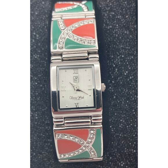 Victoria Wieck Women's Watch 17mm  Beverly Hills Unique Band - New Battery  Sz 7 - Picture 1 of 12